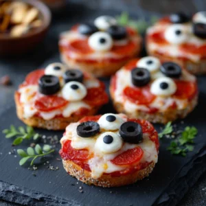 Mozzarella Eyeballs Recipe - Easy Halloween Food Appetizers